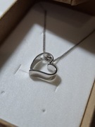 Naszyjnik serce wisiorek z sercem prezent walentynki dzień babci