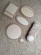 Elementy drewniane do szydełkowania 