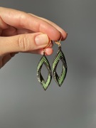 Kolczyki z japońskich koralików.