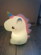 Lampka nocna jednorożec silikonowa