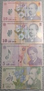 Banknoty Rumunia 2005 i 2008