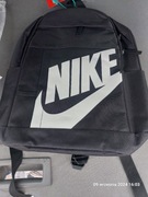 Plecak Nike sportowy czarny logo białe 