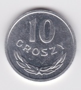 10 groszy z 1981, aluminium
