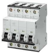Wyłącznik nadprądowy Siemens 5SY4410-7 4P 10A C 10kA 400V x3szt.