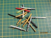 LEGO używane zestaw mieczy katana 