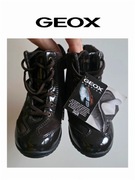 Nowe Geox Respira buty dziecięce dziewczęce brązowe botki 22 za kostkę