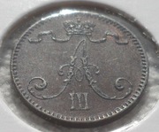 Wielkie Księstwo Finlandii Aleksander III Romanow 1 penni 1893 KM# 13 Stan