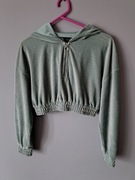 Blada zielona krótka bluza Xs/34 prążek