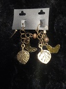 Kolczyki metalowe-stare złoto 