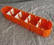 Puszka podtynkowa wielopolowa 5x60mm głęboka M5x60F pomarańczowa Simet