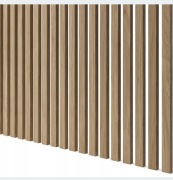 24 szt - Lamele 3D profile listwy pionowe DĄB NATURA 30x18x2750 mm - 24 szt