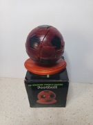 Kolekcjonerska  ręcznie robiona drewniana piłka nożna puzzle 3D/ Vintage