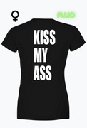Koszulka damska fluo - KISS MY ASS