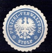 Zalepki - Stolp - Słupsk  Nr 370 Polizei