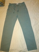 SPODNIE materiałowe RESERVED r 140 JAK NOWE khaki