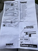 Stopy thule rapid system 750 z kitem Honda civic sedan od 2005