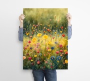 Letnia łąka - grafika na plakacie na A3