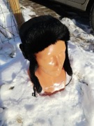 czapka z naturalnej skóry 