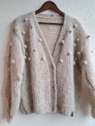 Puszysty kardigan z Alpaki.Handmade. 