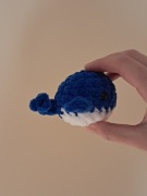 Niebieski wielorybek pluszak | Ręcznie robiony