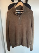 Sweter BOSS z zamkiem, 80% wełny dziewiczej, rozm. M