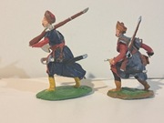 Żołnierzyki PRL pomalowane figurki Polska 17 wiek źywica