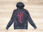 Nike * czarna bluza z kapturem kangurka Just do it * 38 M