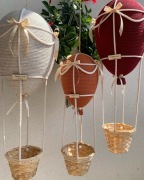 Balon dekoracja do pokoju dziecięcego makrama boho