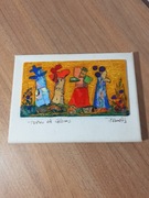 Mały obrazek kolaż na płótnie