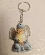 Brelok,breloczek aniołek. Drewniany. Prezent,pamiątka,podziękowanie