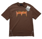 Balenciaga metal t shirt męski brązowy Paint M