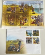 Ukraina arkusik znaczków Pies Patron - 2022