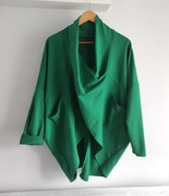 Włoska zielona narzuta oversize r U