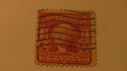 Timbre USA rare 2c carmine Unitet States of America G. Washington ronge