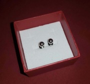 Kolczyki w kolorze srebrnym kule kulki