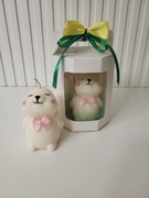 Zajączek Wielkanocny Świeca sojowa Mały upominek dla rodziny, pracowników 