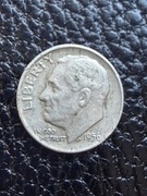 1956 One dime 10 centów dollar dolar moneta srebrna srebro 900