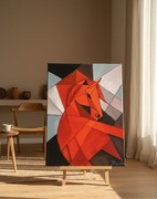 Unikatowy obraz olejny „Ognisty Koń”