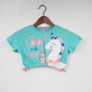 bluzka koszulka dziewczęca t-shirt oversize jednorożec Pepco r 104