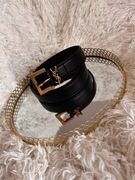 Pasek damski czarny YSL Saint Laurent