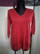 Bluzeczka metaliczny połysk bordowa 80 wiskoza 