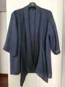 Włoska lniana marynarka damska, żakiet, swobodna narzutka