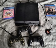 Konsola Ps4 CUH-1216 A, 2TB, 3 pady, 2 gry, kable