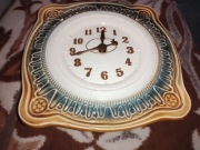 Zegar ceramika porcelana prl predom