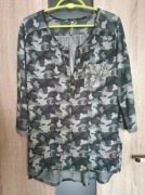 Bluzka damska na długi rękaw moro rozmiar M