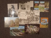 Pocztówki lata '60/70 Warszawa, Gostynin, Serock, Żelazowa Wola - kpl.9 szt