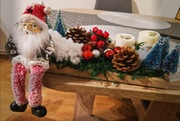 Stroik świąteczny z Mikołajem