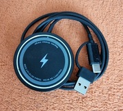 Ładowarka indukcyjna do telefonu  USB-C/USB A