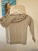 Bluza Next roz116, wzorek z naszytymi  koralikami  