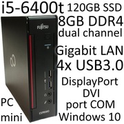 Mini PC i5-6400t SSD 120GB 8GB DDR4 USB3.0 Windows 10 cichy i stabilny
